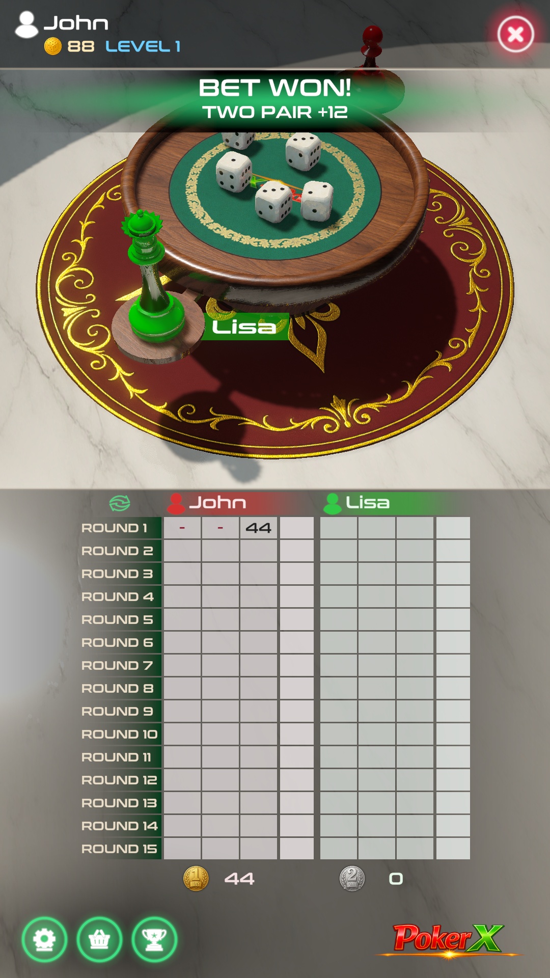 PokerMax Bet Won